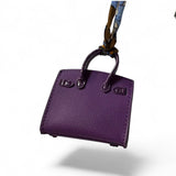 Mini House Purple Bag Charm/ Tassel