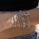 Toggle round bracelet 316L steel