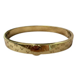 Raffia colored enamel Bangle (gold/silver)