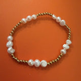 Trio Freshwater pearl in gold