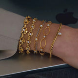 Diana heart chain bracelet
